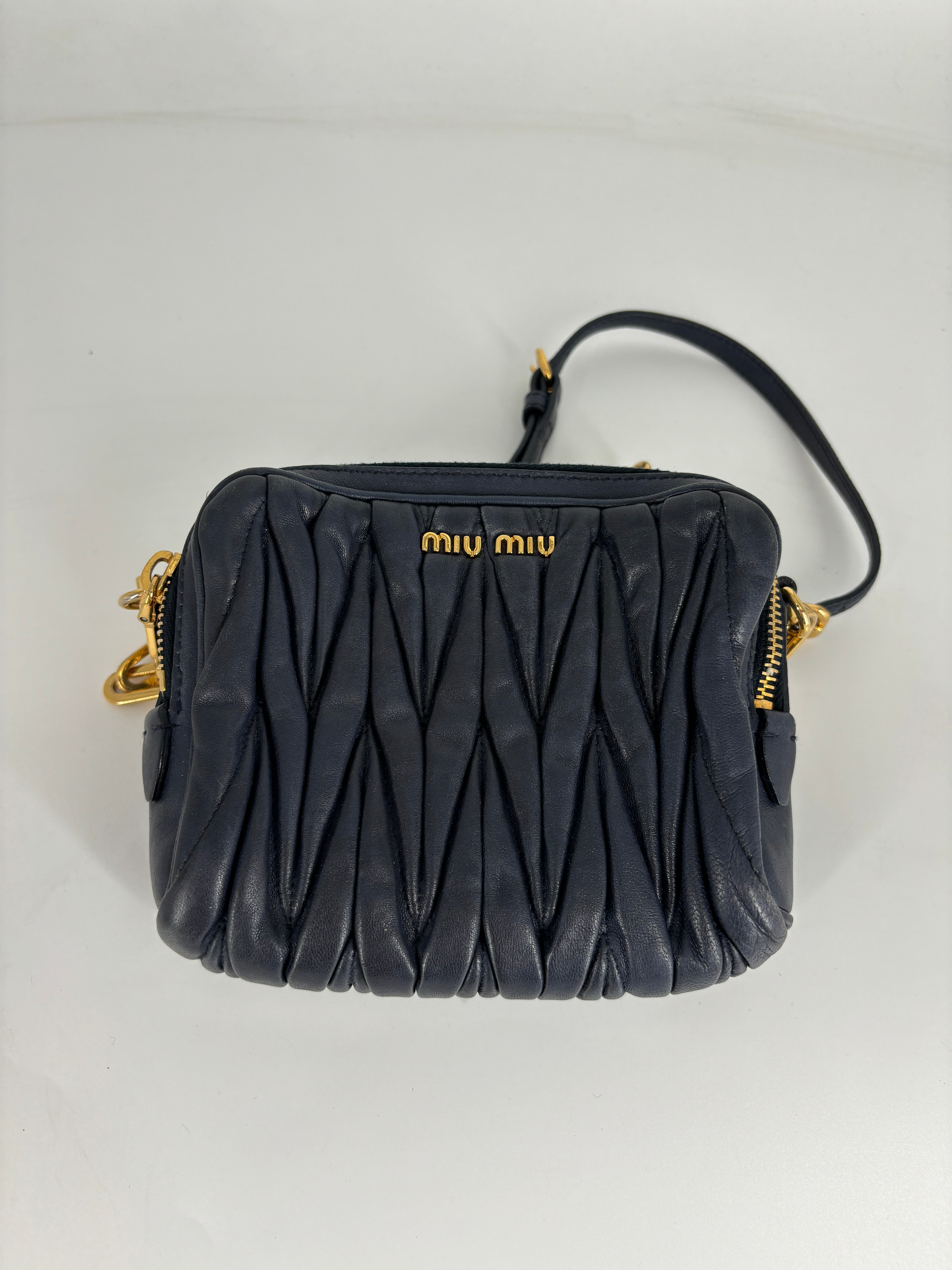 Miu Miu Matelasse Leather Corssbody Bag