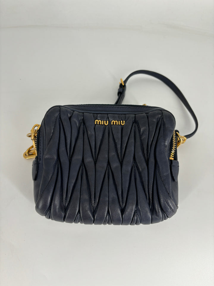 Miu Miu Matelasse Leather Corssbody Bag