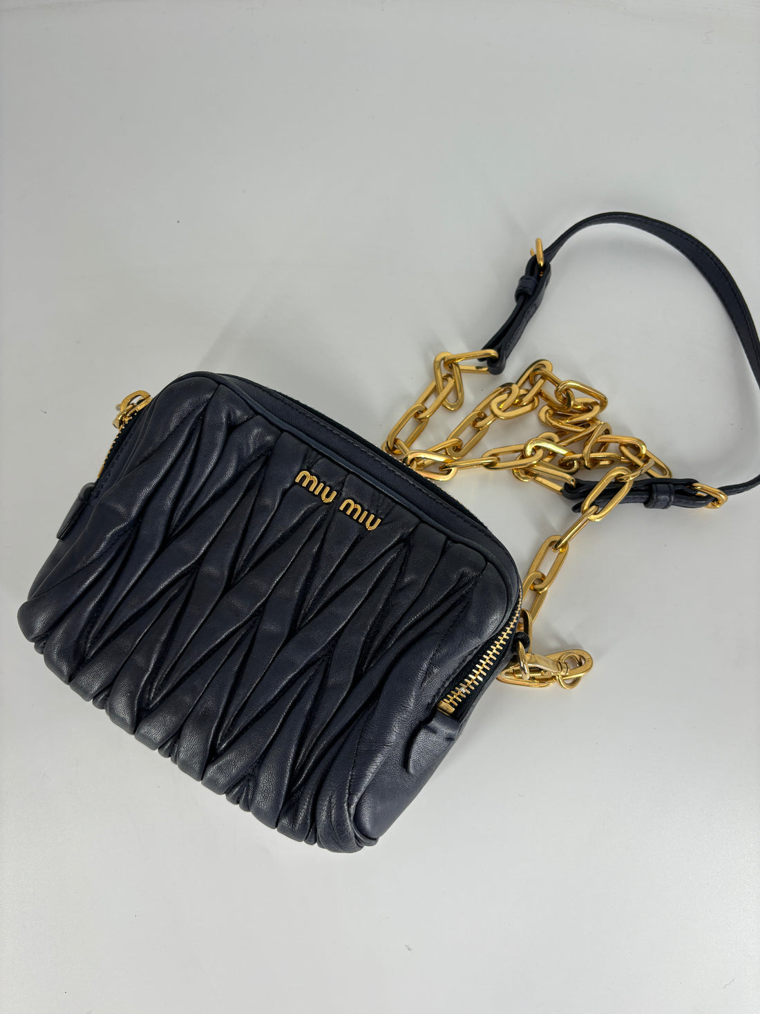 Miu Miu Matelasse Leather Corssbody Bag