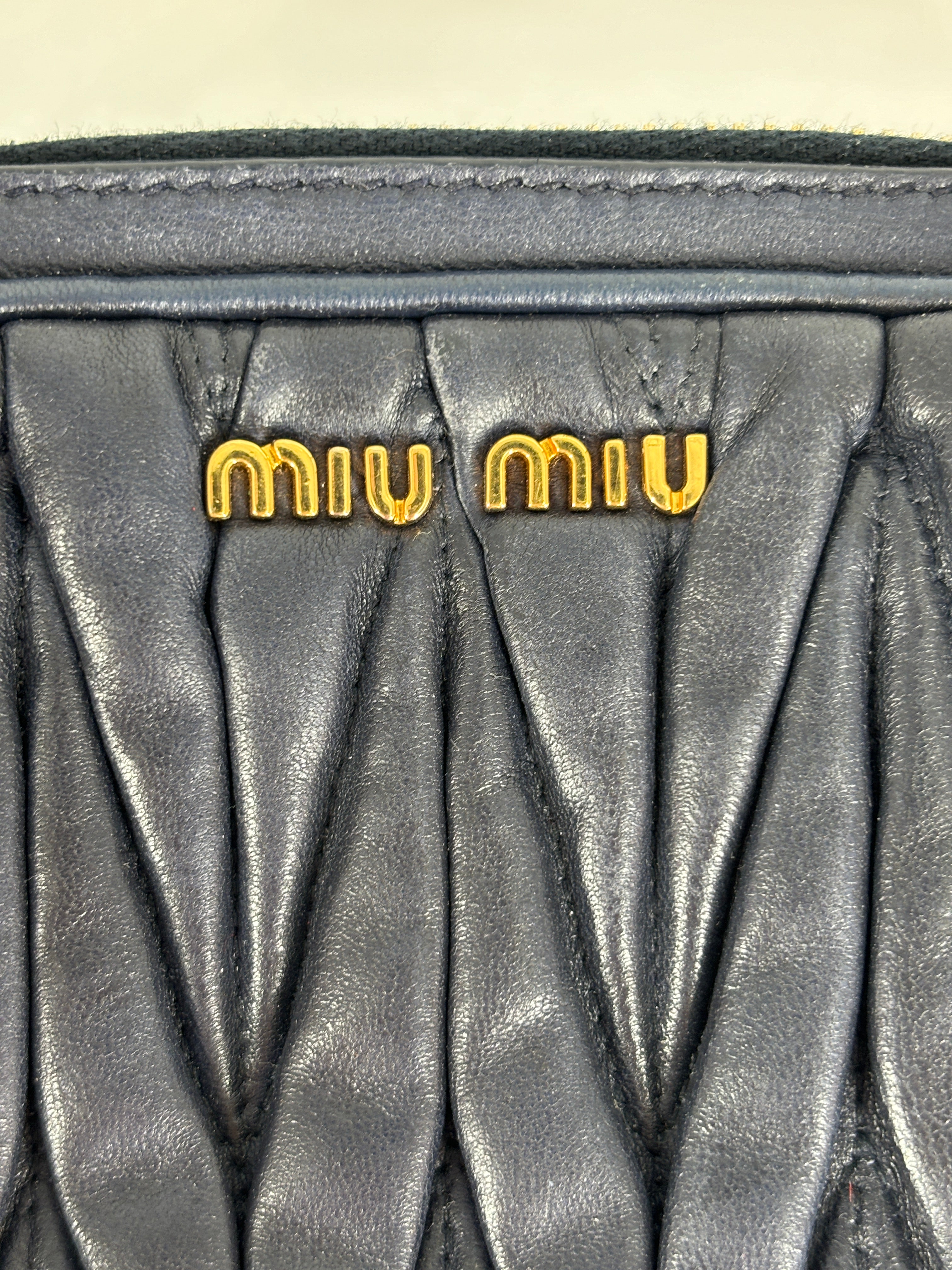 Miu Miu Matelasse Leather Corssbody Bag