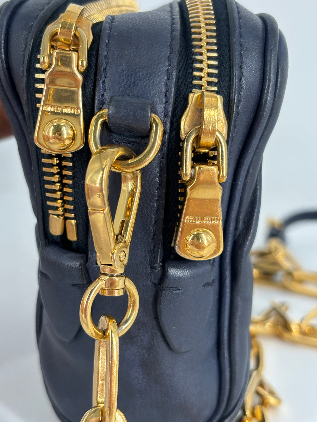 Miu Miu Matelasse Leather Corssbody Bag