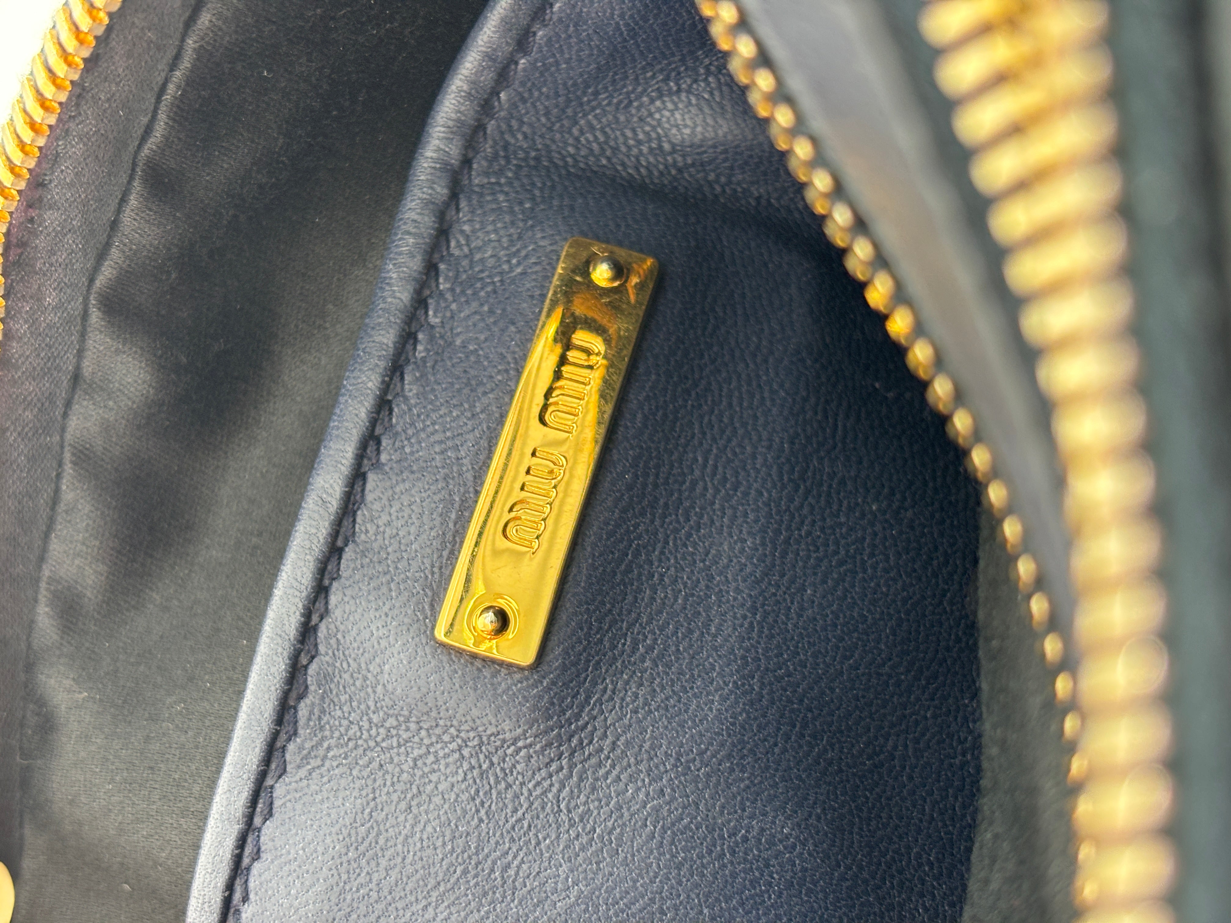 Miu Miu Matelasse Leather Corssbody Bag
