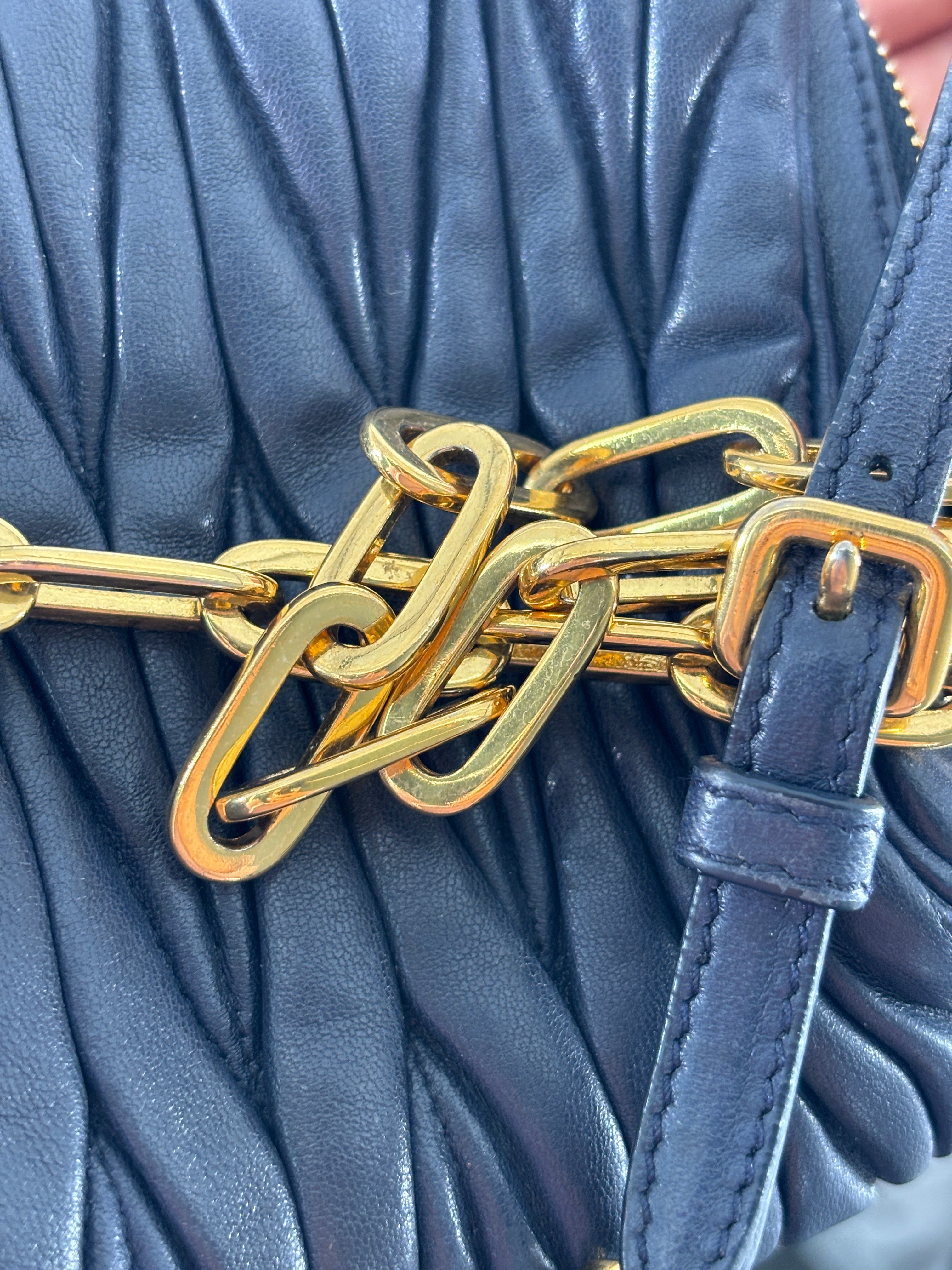 Miu Miu Matelasse Leather Corssbody Bag