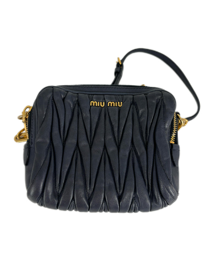 Miu Miu Matelasse Leather Corssbody Bag