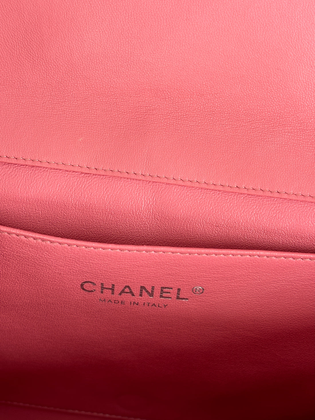Chanel Classic Quilted Clutch Pink