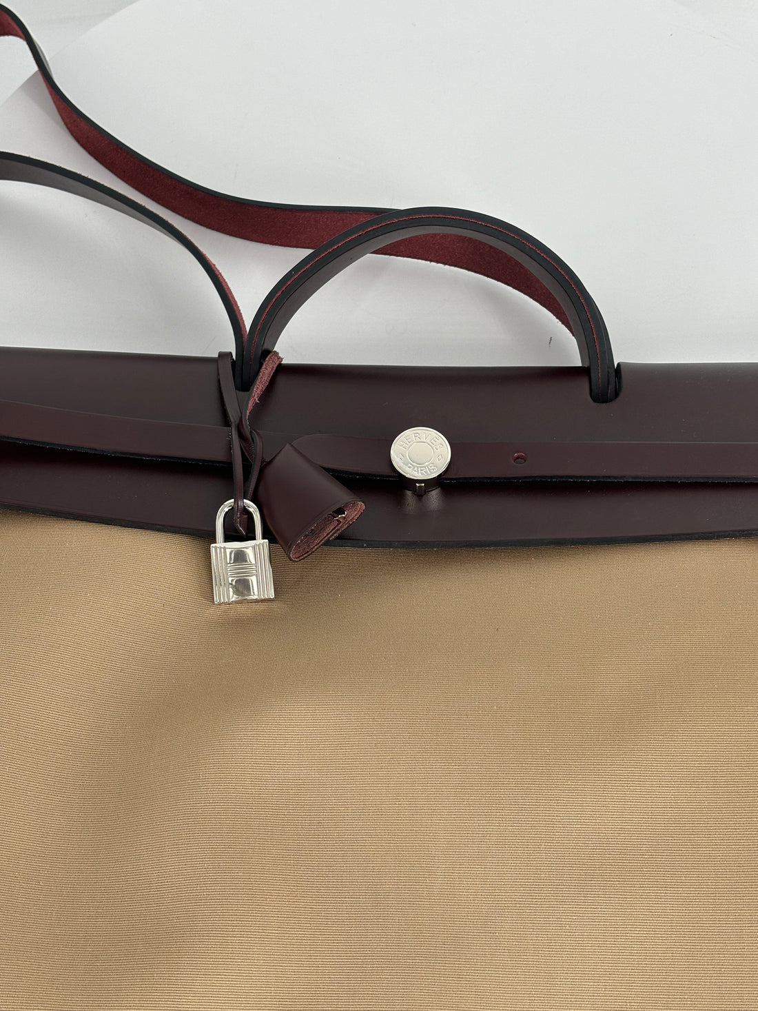 Hermes Beige Herbag Cabine 50