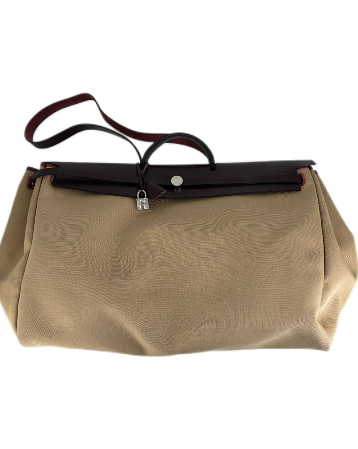 Hermes Beige Herbag Cabine 50