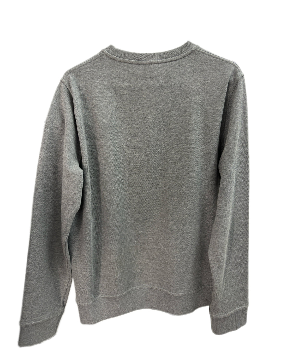 Crewneck Grey Sweatshirt with Black Print
