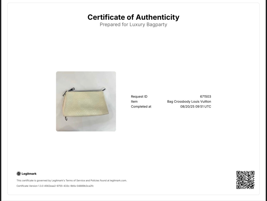 Louis Vuitton Monogram Empreinte Leather White Triangle Bag (AR4189)