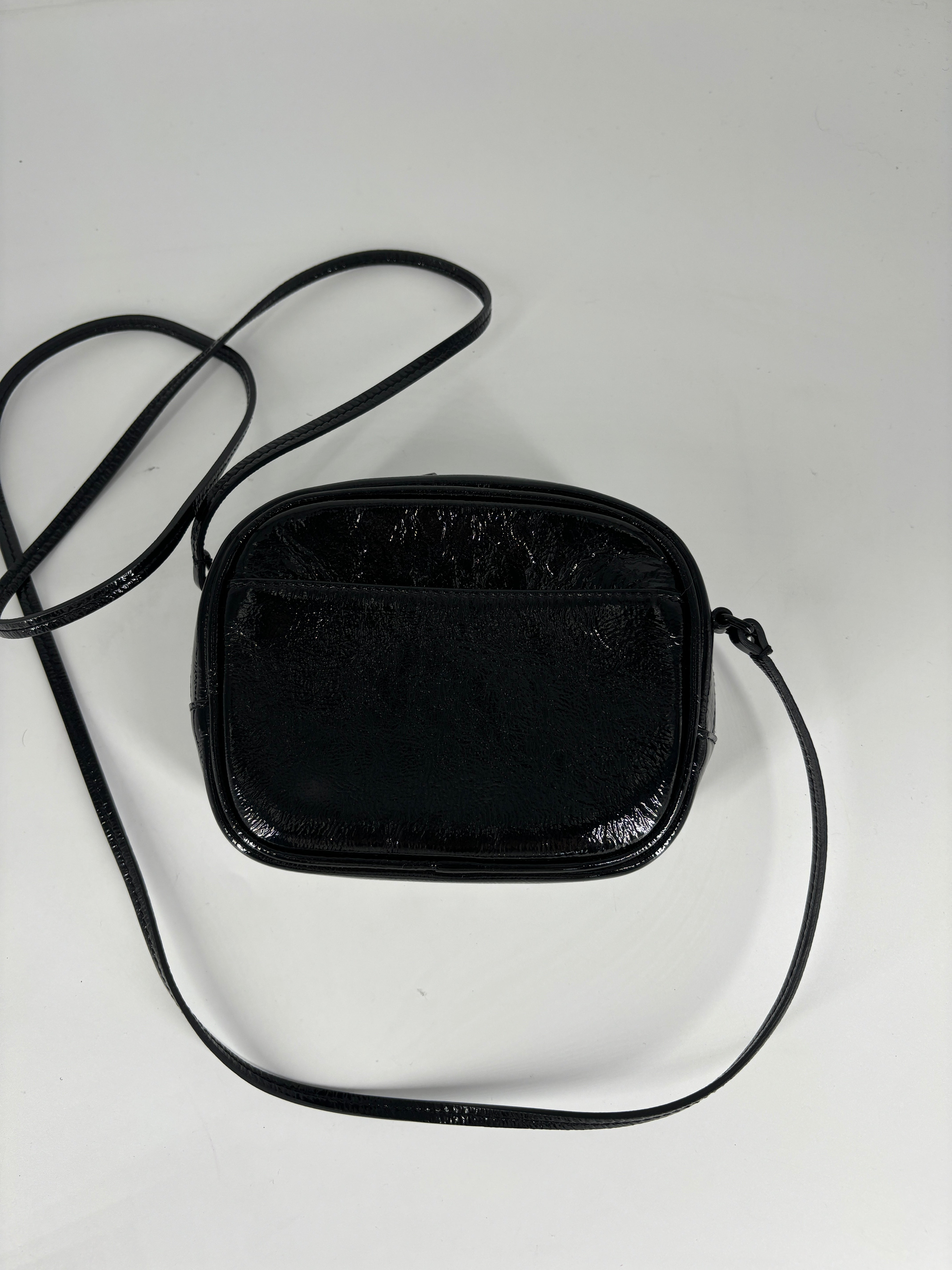 Saint Laurent Monogram Sequin Blogger Bag Black
