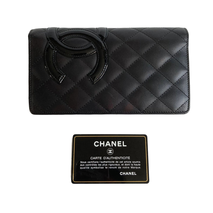 Chanel Cambon Bifold Wallet Black CC 17391983