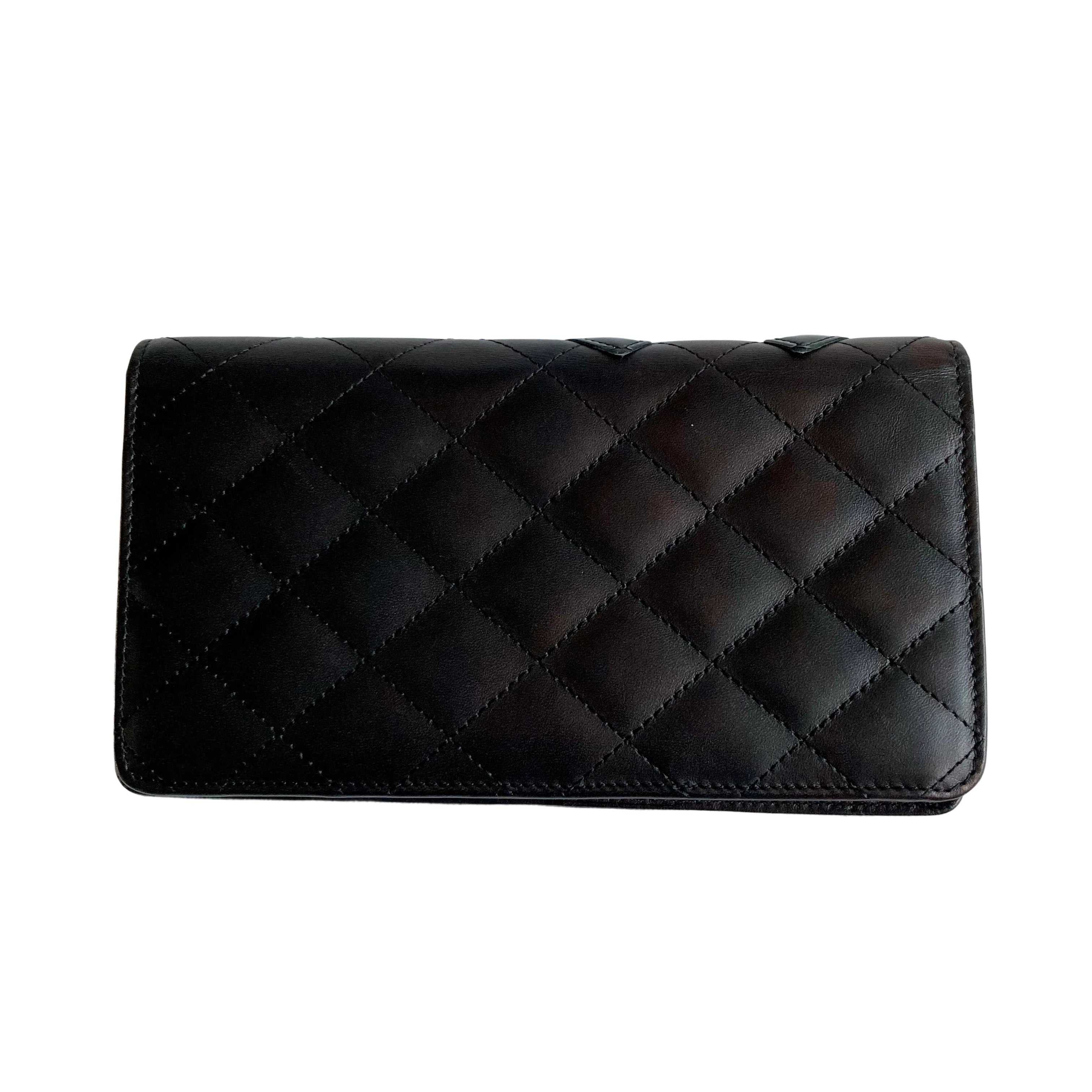 Chanel Cambon Bifold Wallet Black CC 17391983