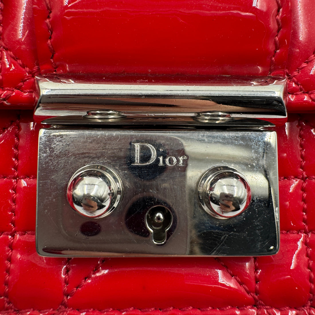 Dior Cannage Patent Leather Miss Dior Mini Crossbody