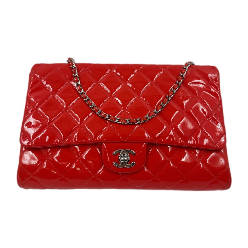 Chanel Patent Clutch Hot Pink Shoulder Bag