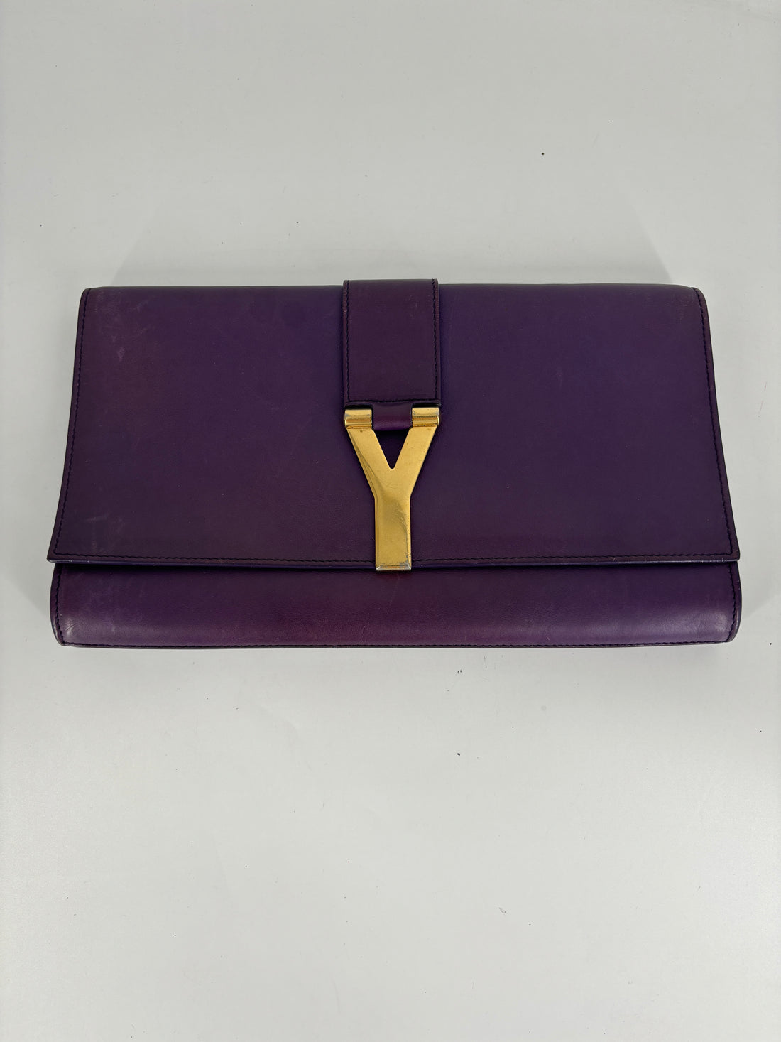 YSL Purple Clutch