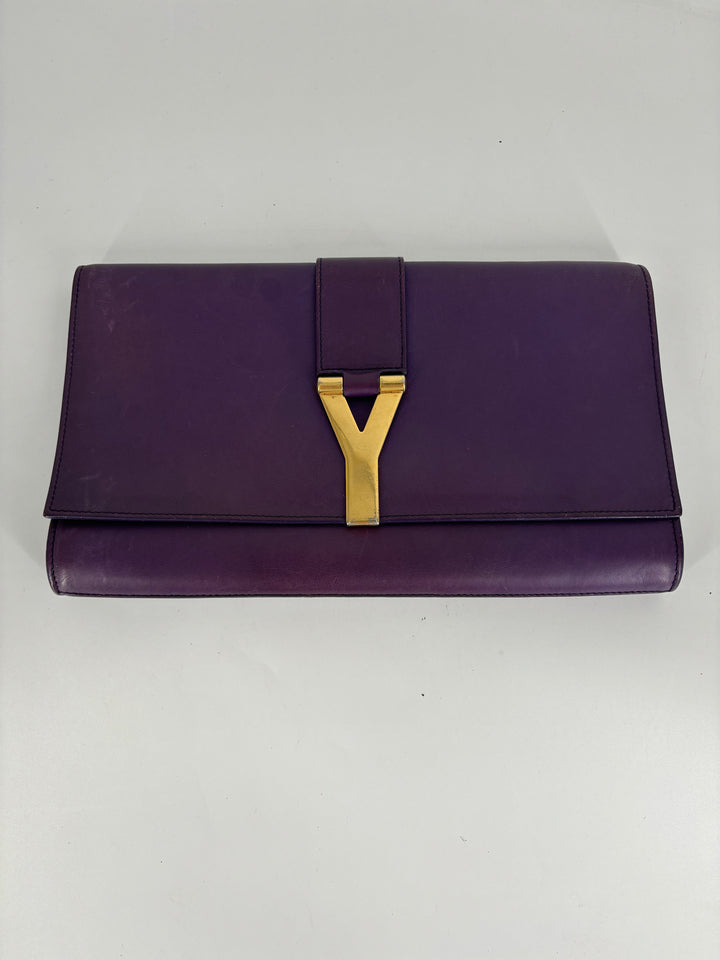YSL Purple Clutch