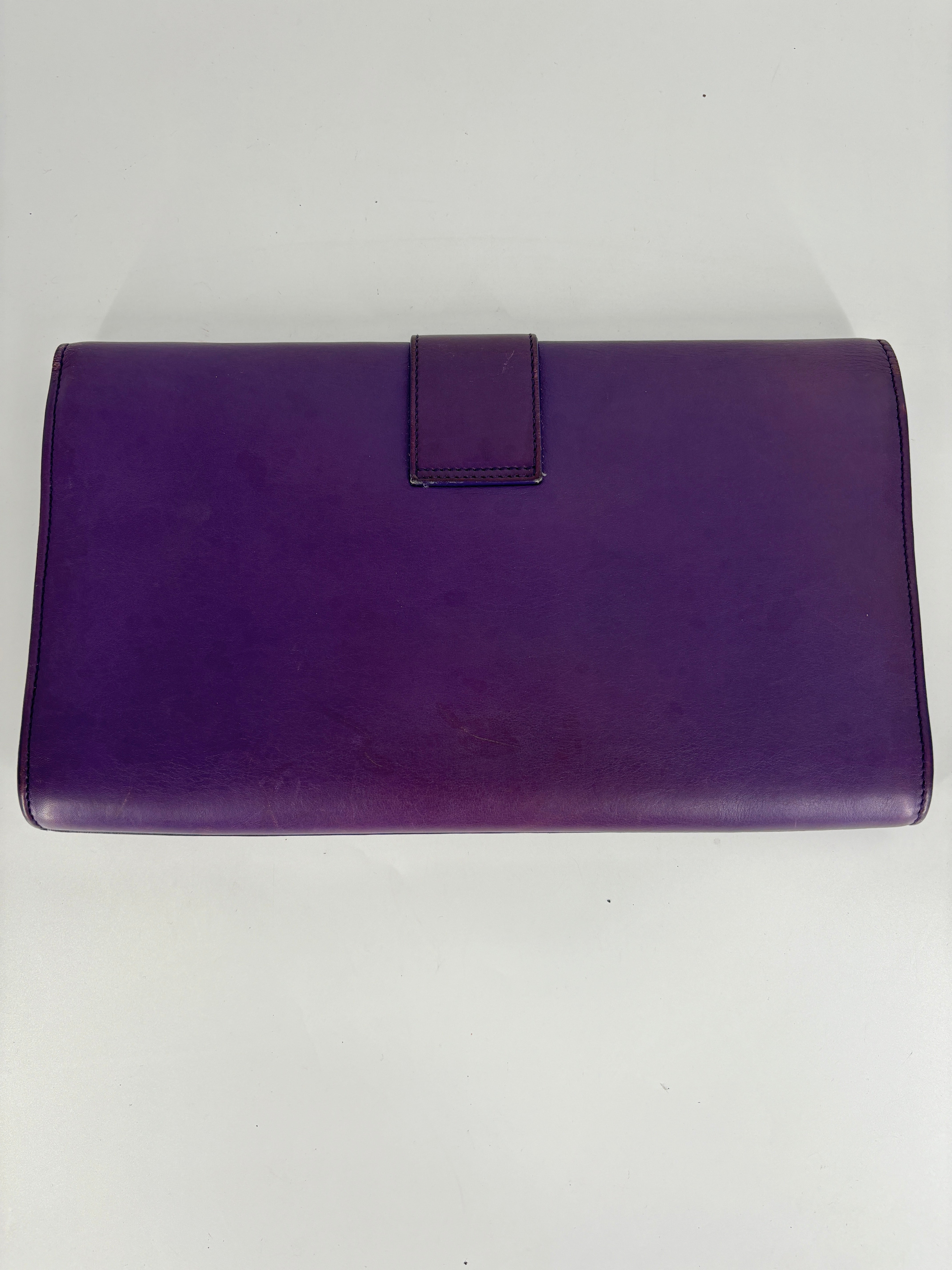 YSL Purple Clutch