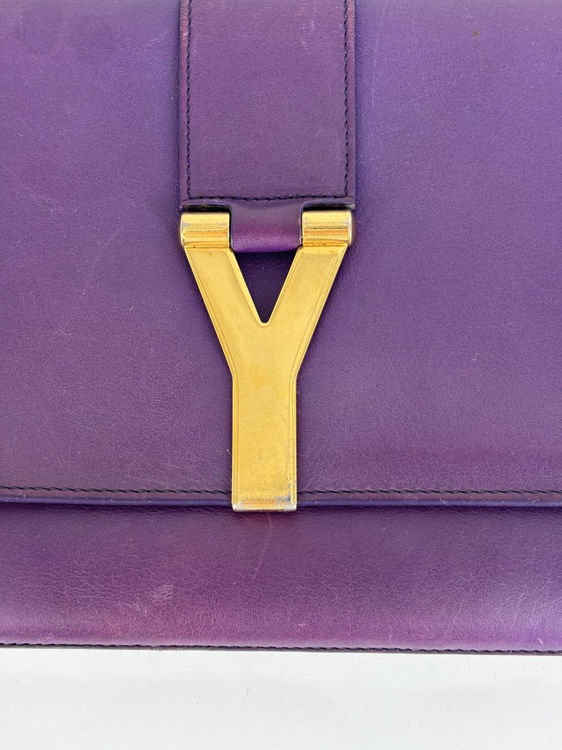 YSL Purple Clutch