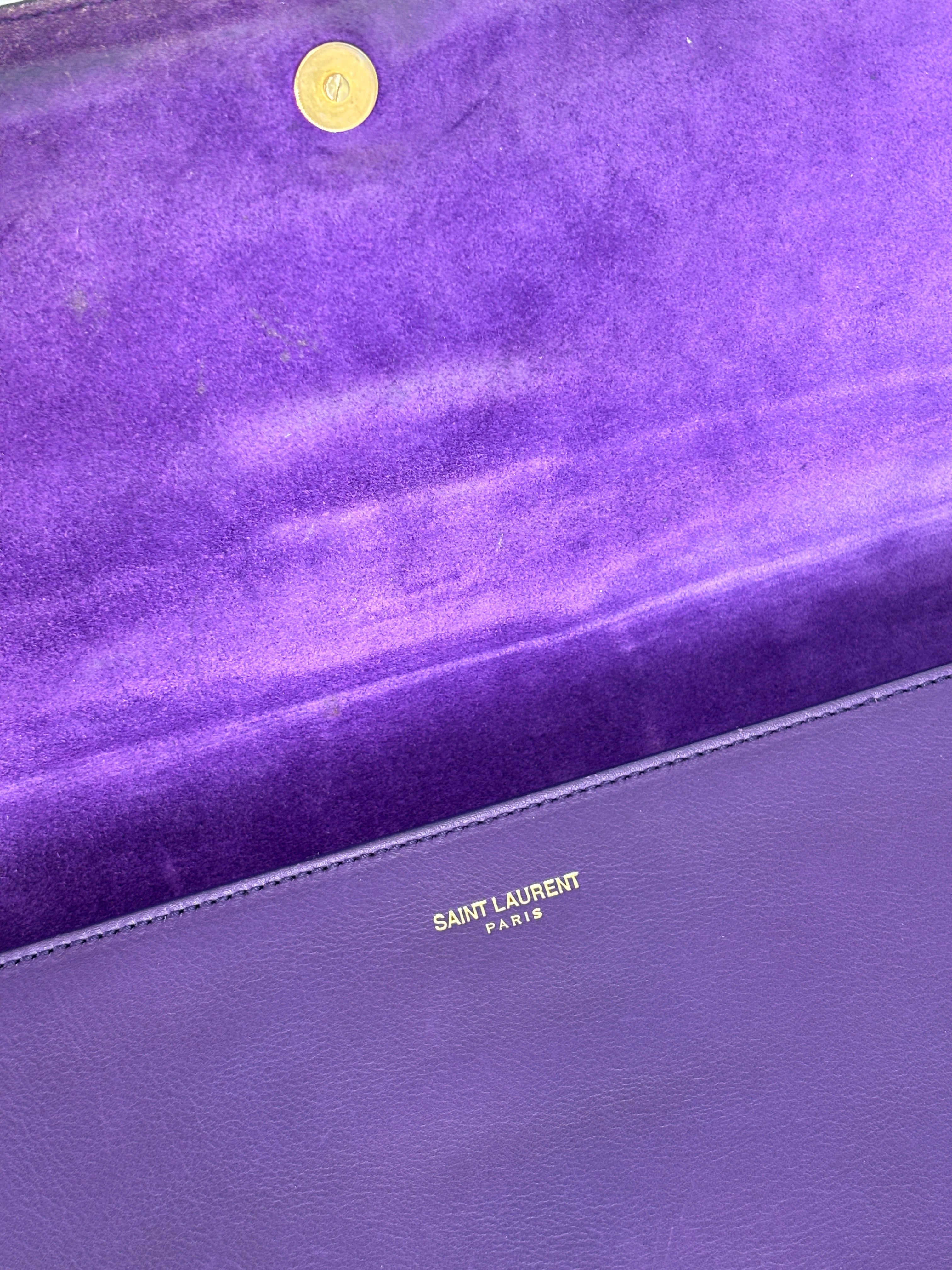YSL Purple Clutch