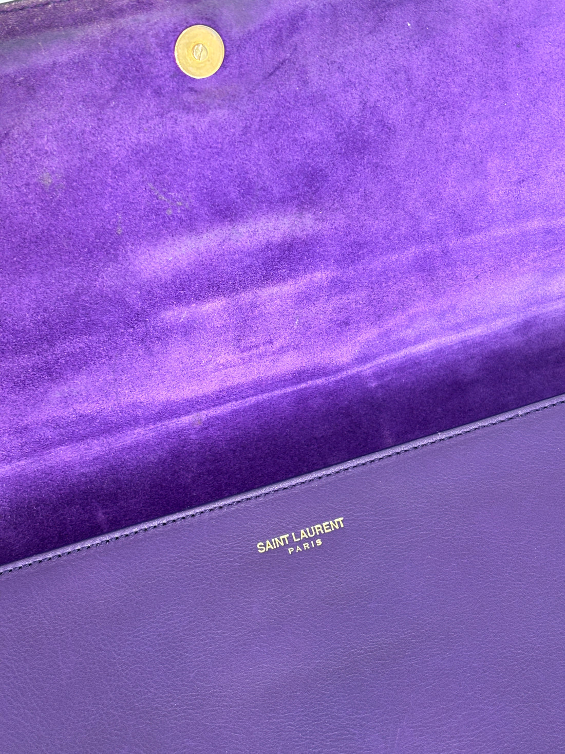 YSL Purple Clutch