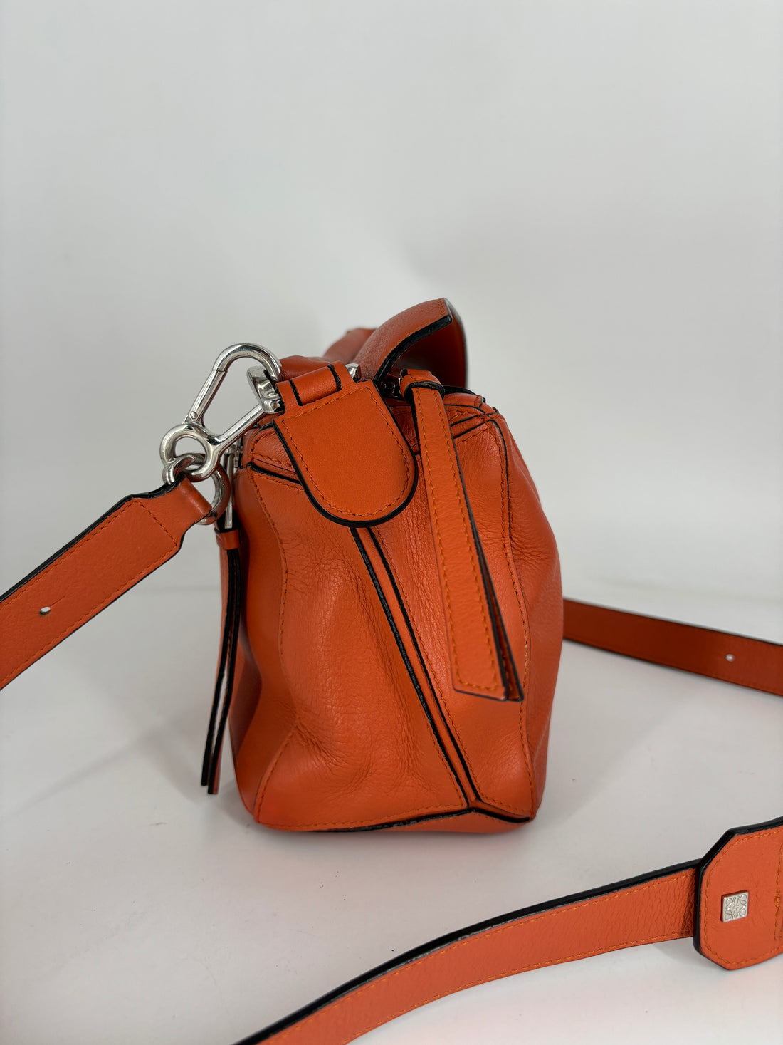 Loewe Puzzle Bag Leather Small Orange