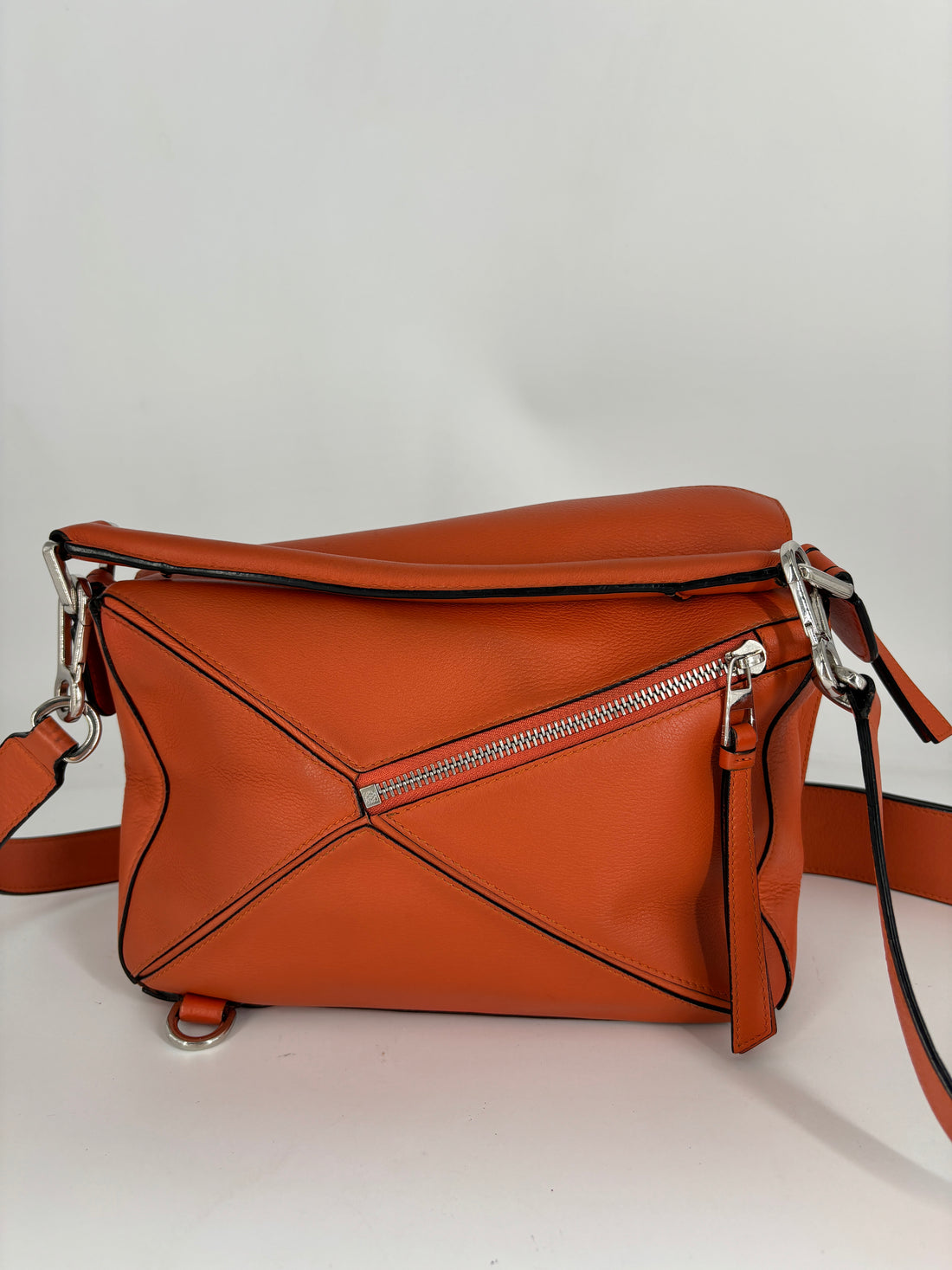 Loewe Puzzle Bag Leather Small Orange