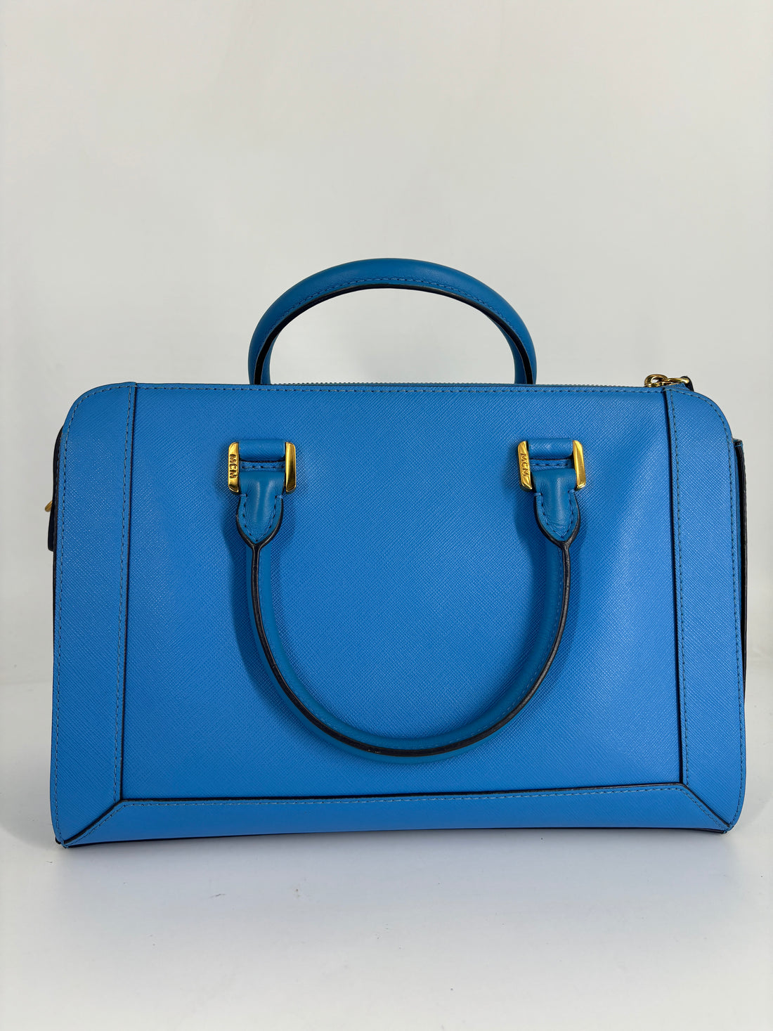 MCM Saffino Nuevo Tote Blue