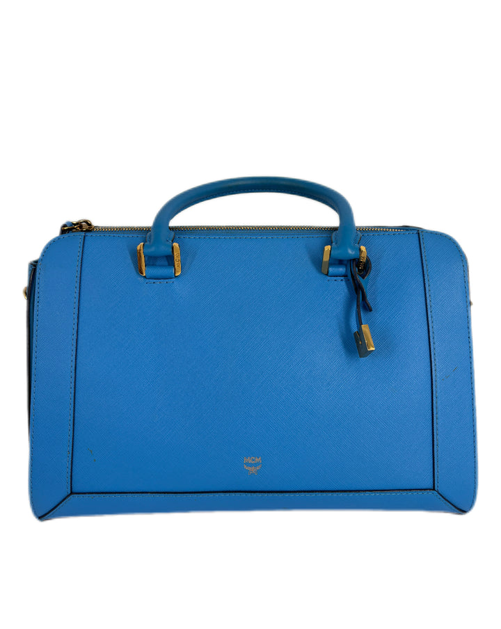MCM Saffino Nuevo Tote Blue