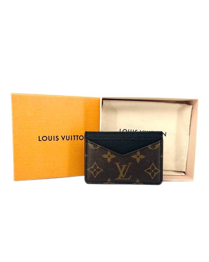 LV Neo Cardholder Monogram Macassar Canvas Cardholder