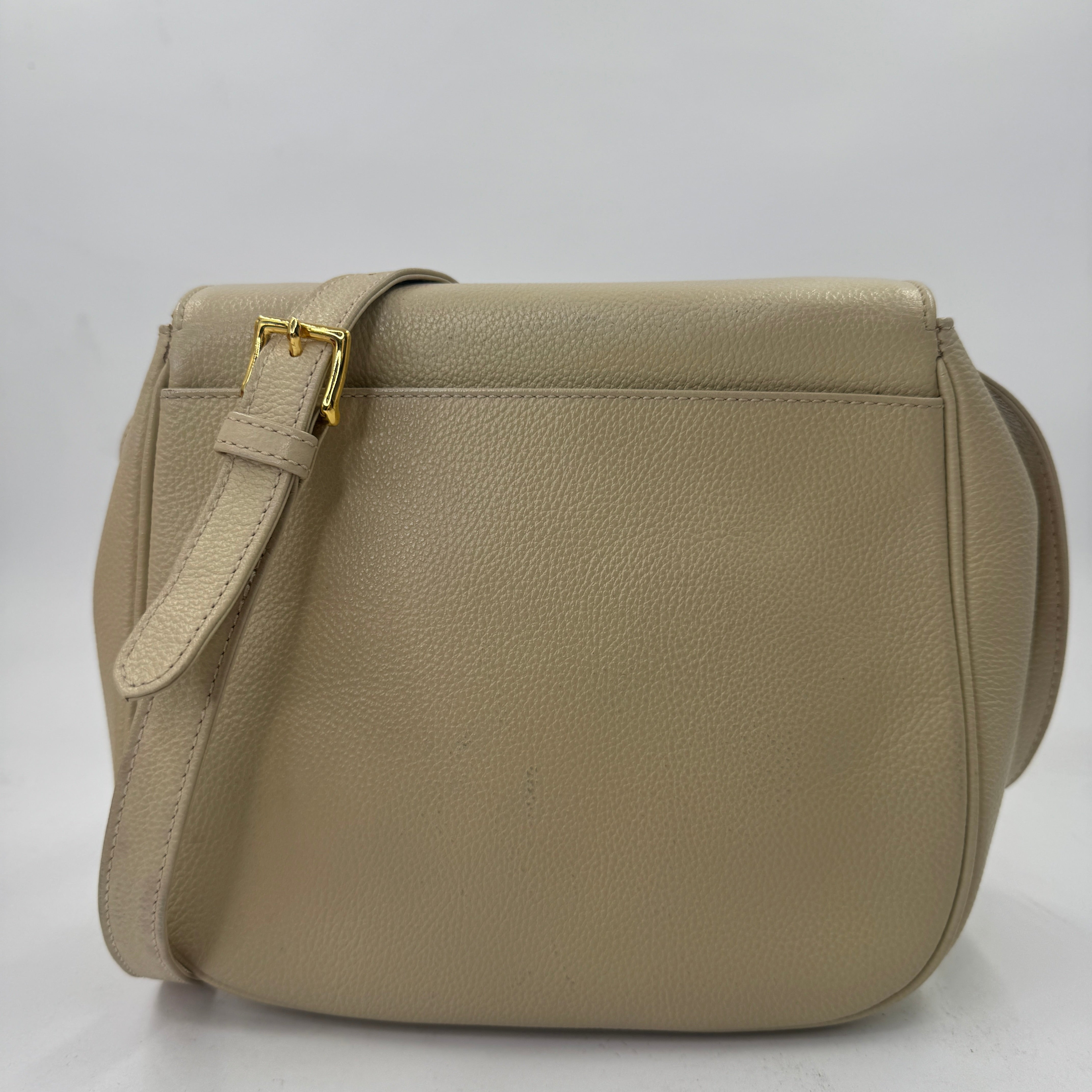 Yves Saint Laurent Mini Shoulder Bags Cream Beige