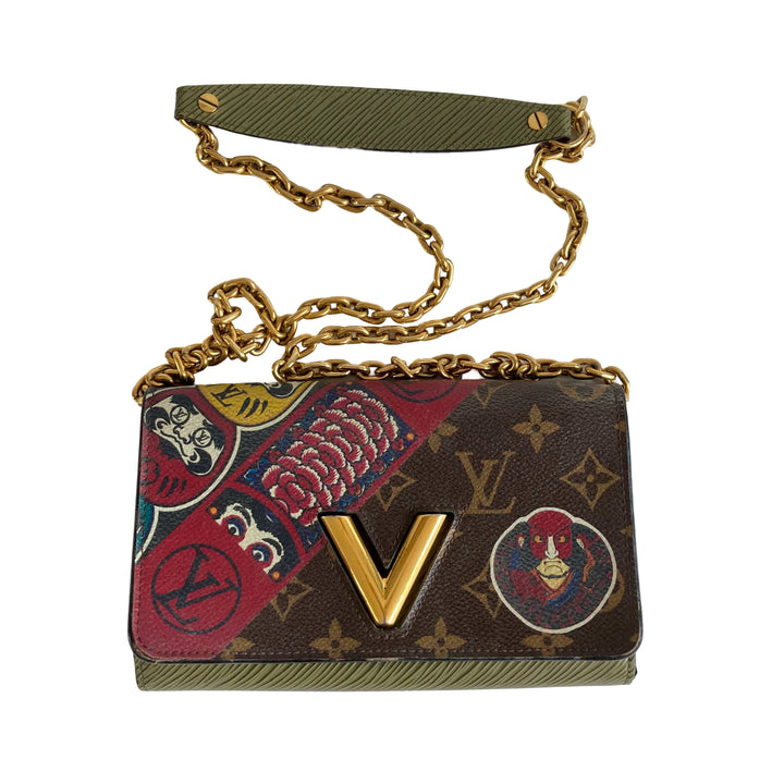 Louis Vuitton Twist Chain Wallet Limited Edition Kabuki Stickers lv459