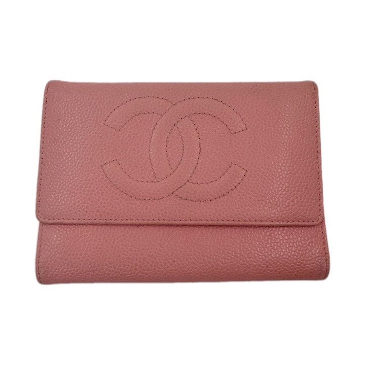 Chanel Sakura Pink Caviar Leather wallet