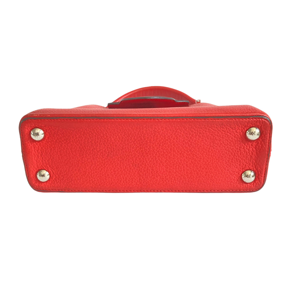 Louis Vuitton Taurillon Capucines BB Red