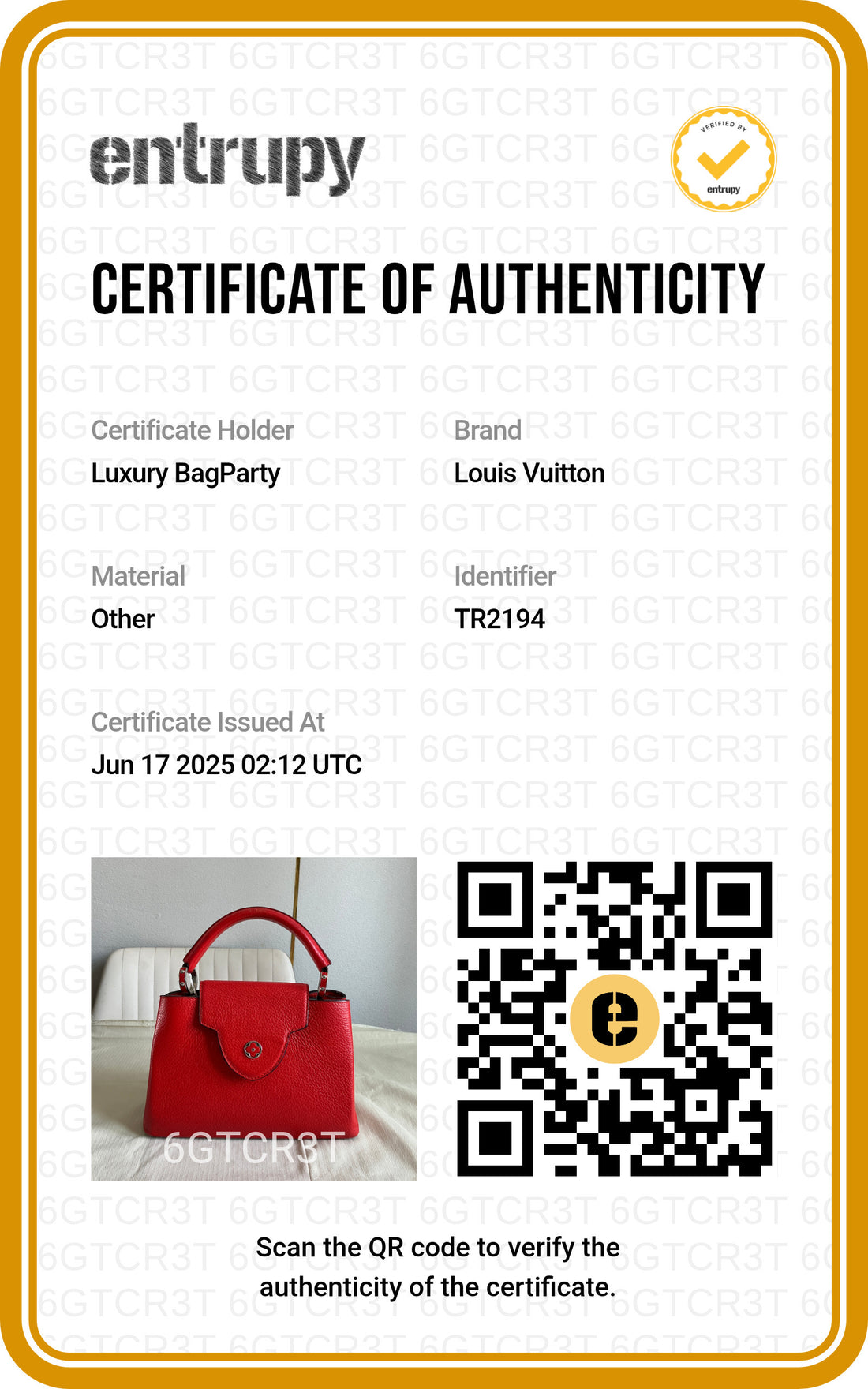 Louis Vuitton Taurillon Capucines BB Red