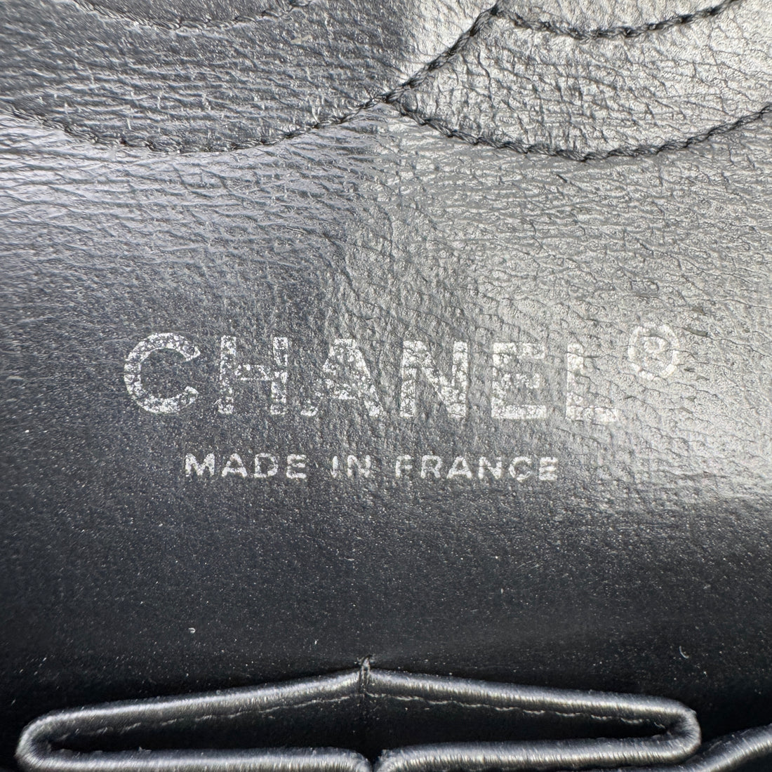 CHANEL  Patent Quilted Medium Double Flap Black