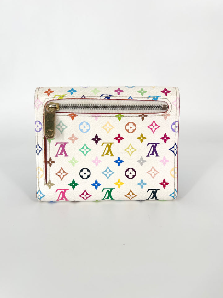 LV Monogram Multicolor Koala Wallet White