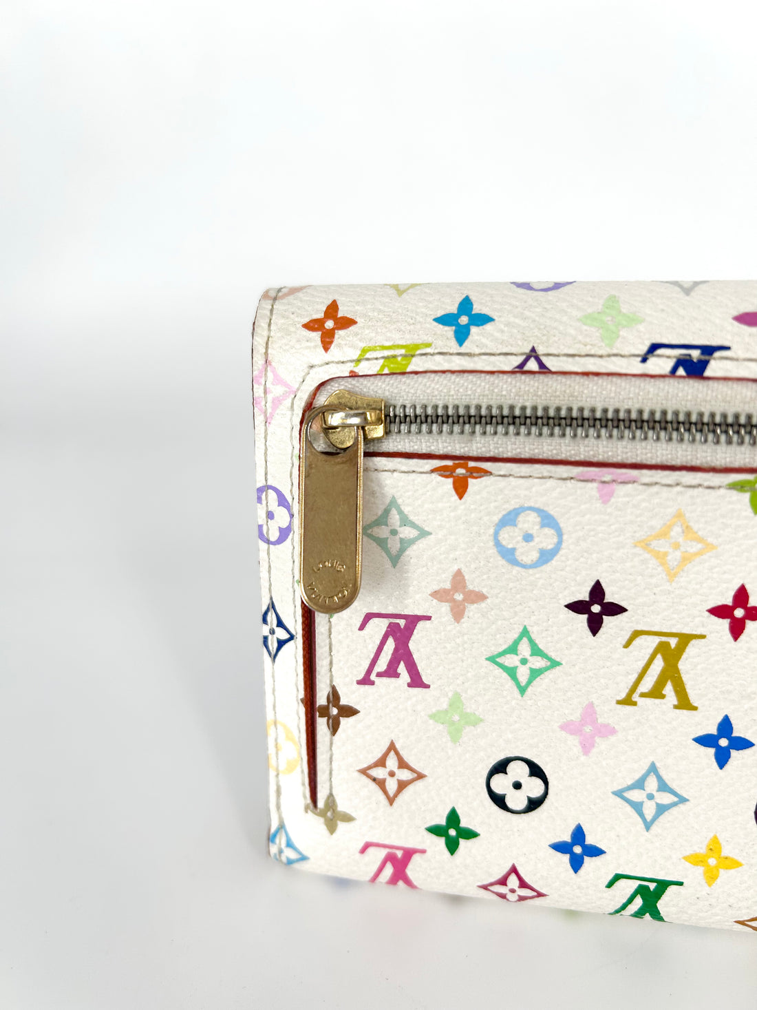 LV Monogram Multicolor Koala Wallet White