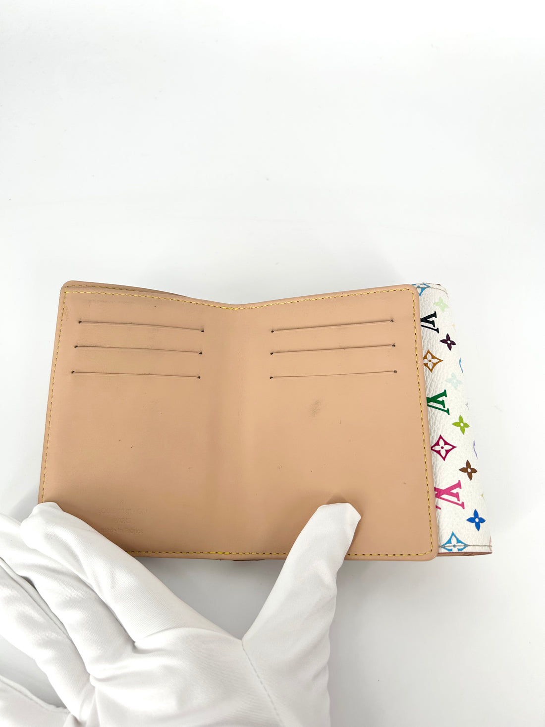 LV Monogram Multicolor Koala Wallet White
