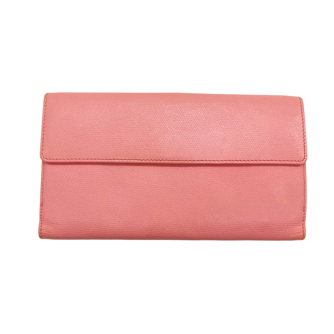 Chanel Coco Button Strap Wallet Bifold Light Pink (98***93) CC379