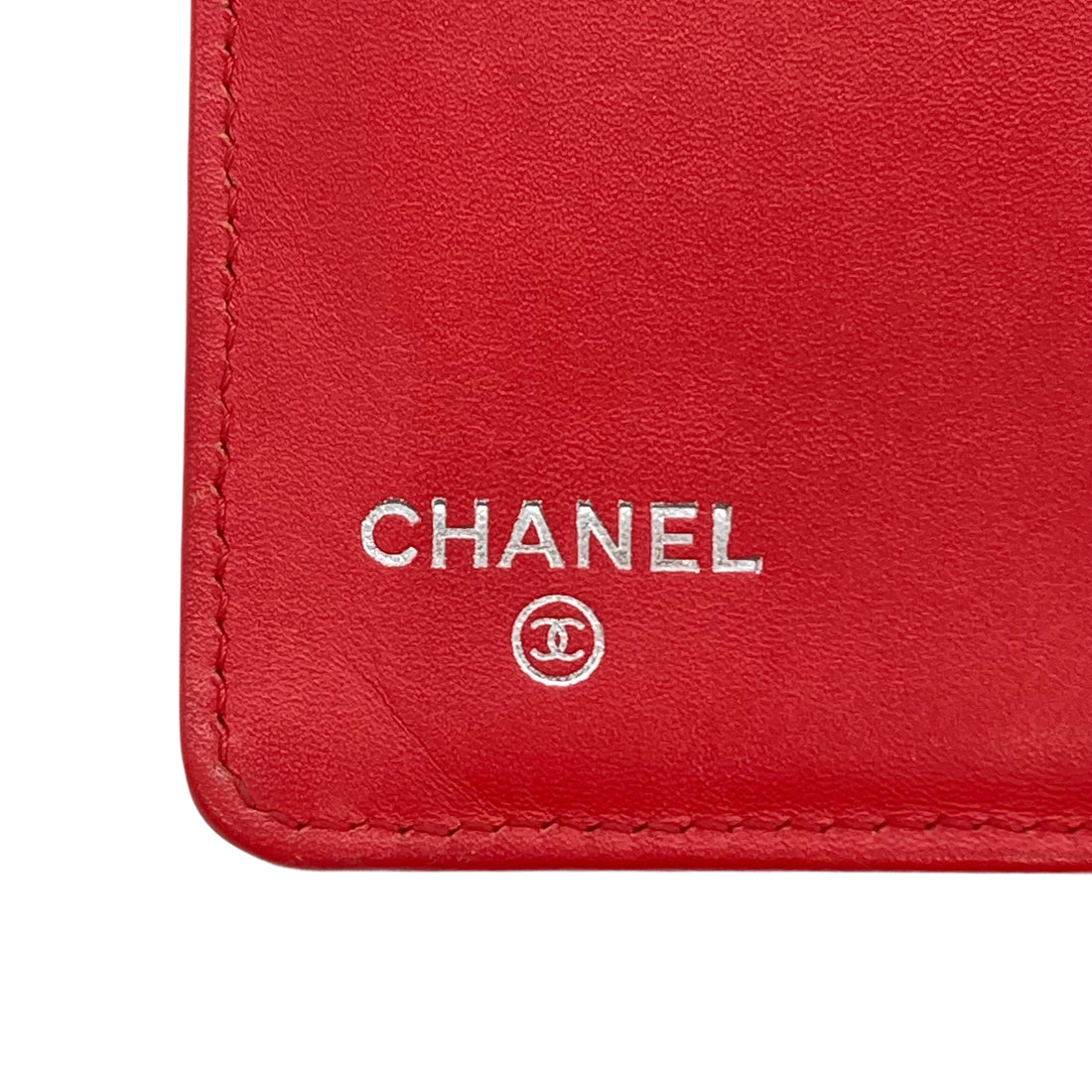 Chanel Caviar Wallet Bifold Pink (17***48) With Black Card CC378