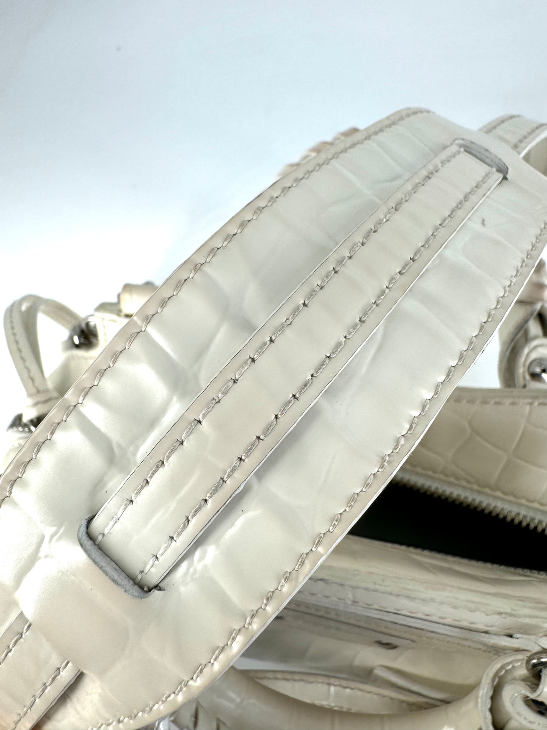 Balenciaga Leather Neo Classic Mini Bag White