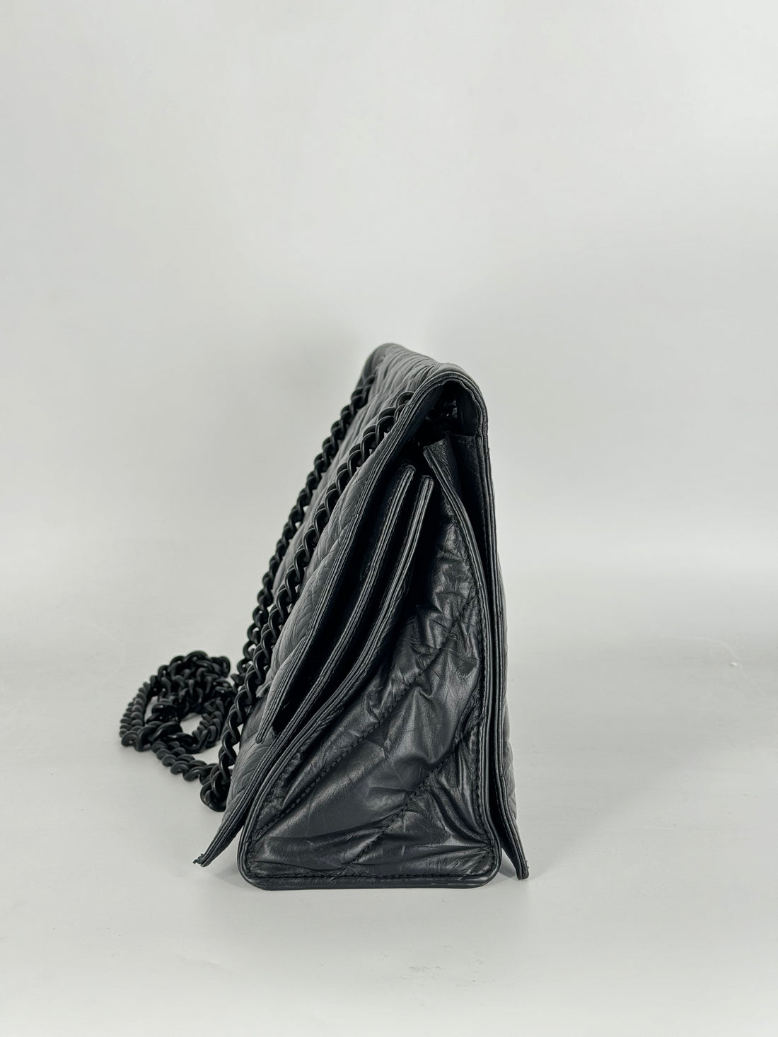 Balenciaga Women's Crush Medium Chain Bag Quilted In Black