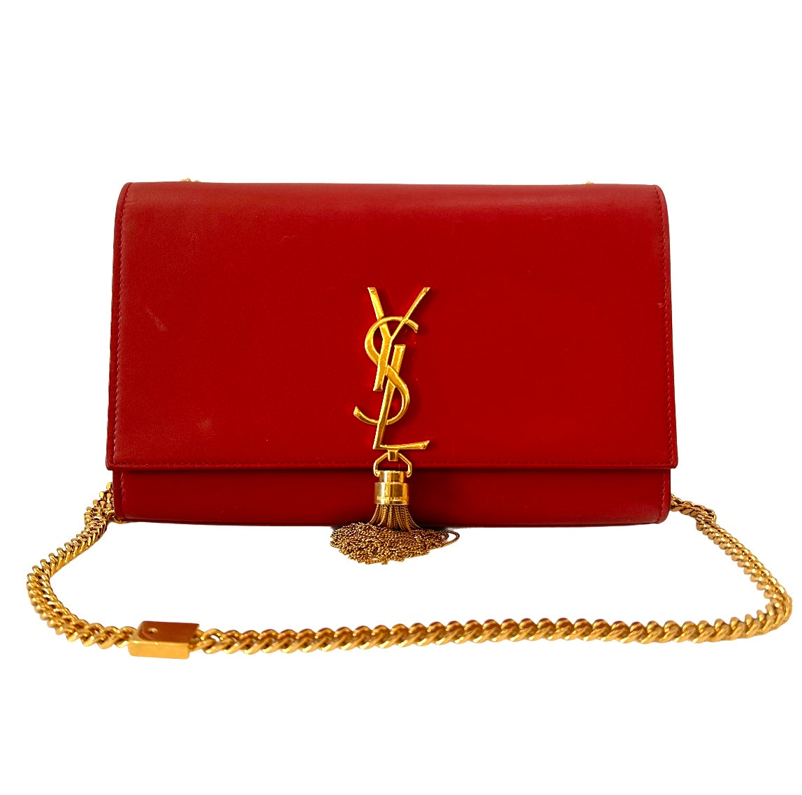 Saint Laurent Paris Kate Shoulder Bag Black GHW