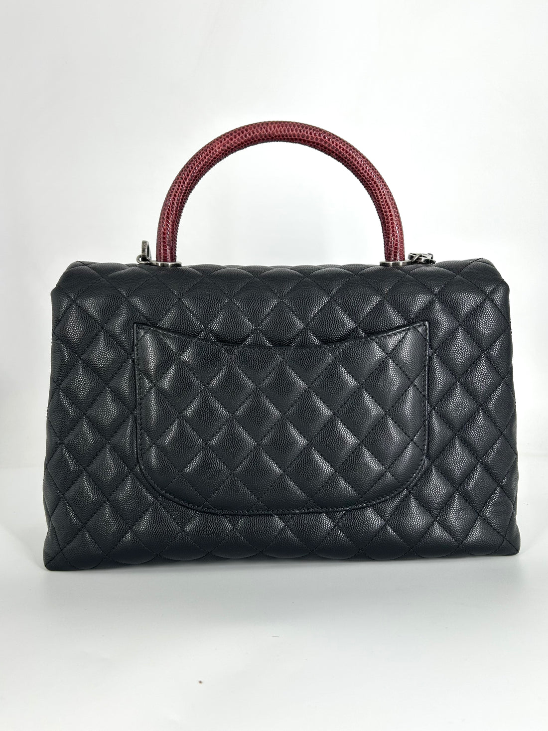 Chanel Caviar Quilted Coco Handle Flap Black