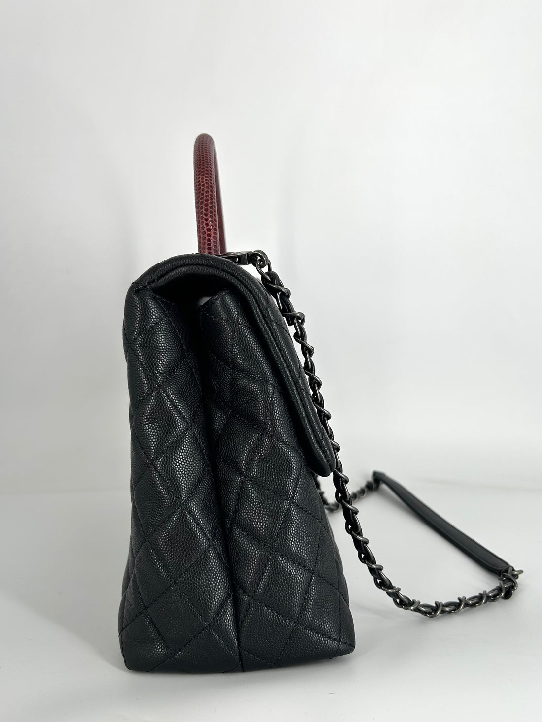 Chanel Caviar Quilted Coco Handle Flap Black
