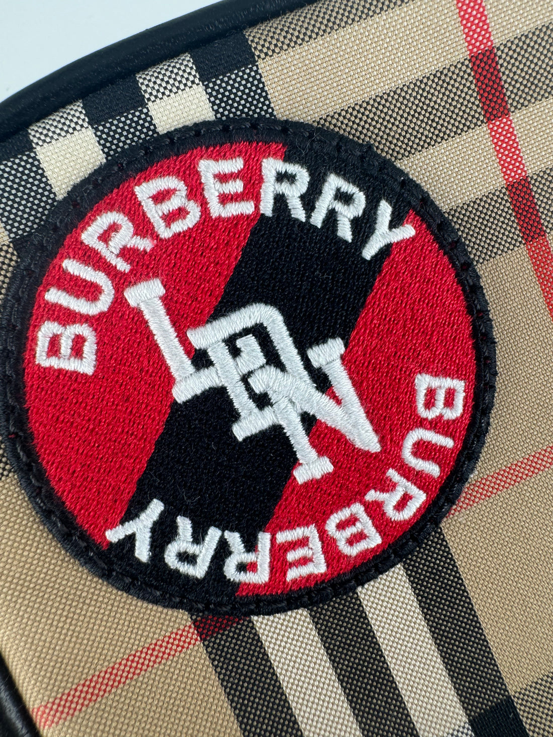 Burberry Check Calfskin Deer Camera bag