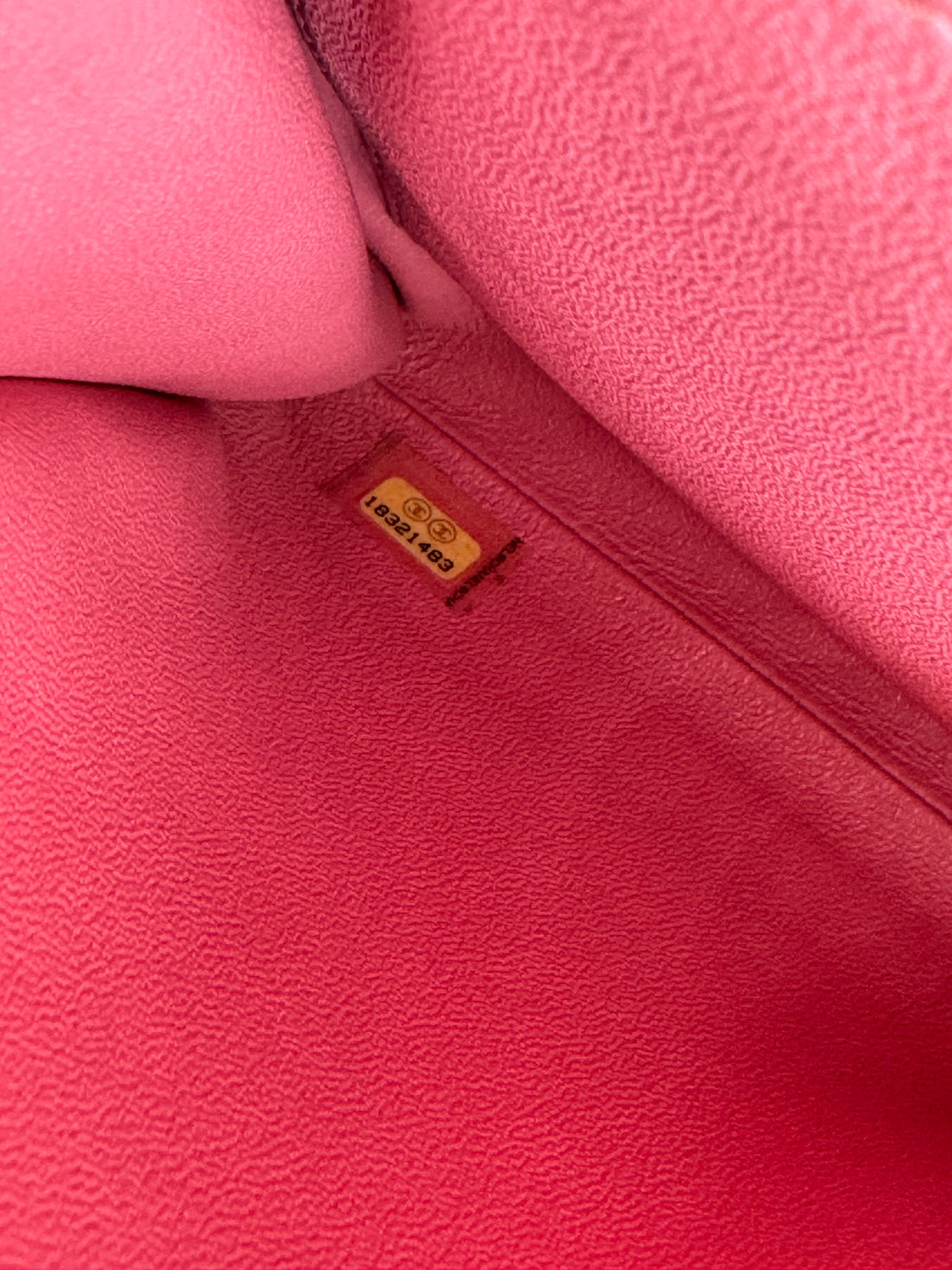 Chanel Classic Quilted Clutch Pink