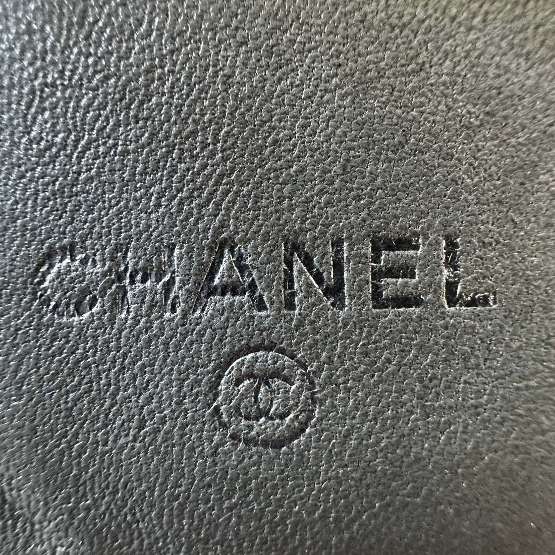 Chanel Lambskin Camellia Embossed French Wallet Black