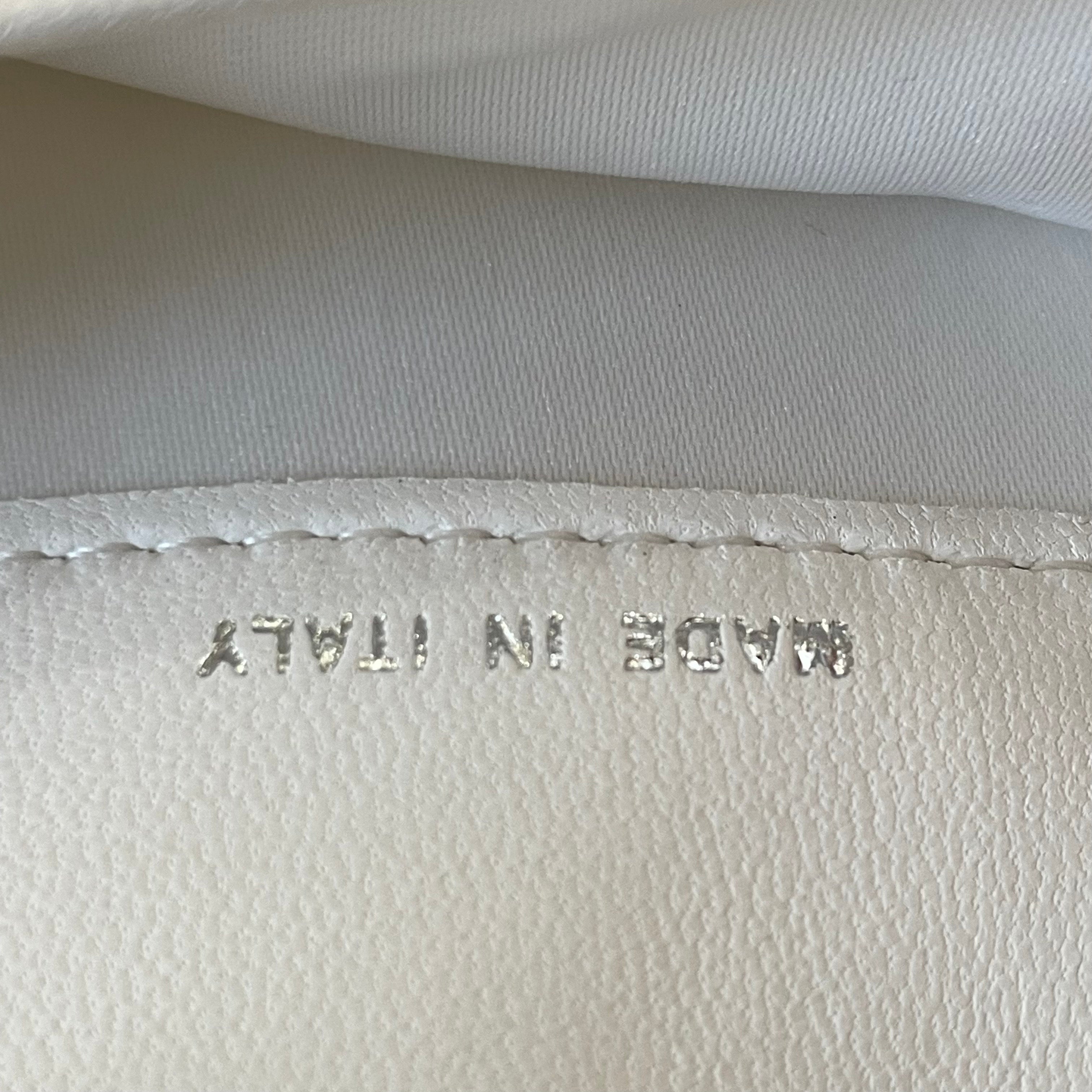 Chanel Tweed Quilted Flap Wallet White