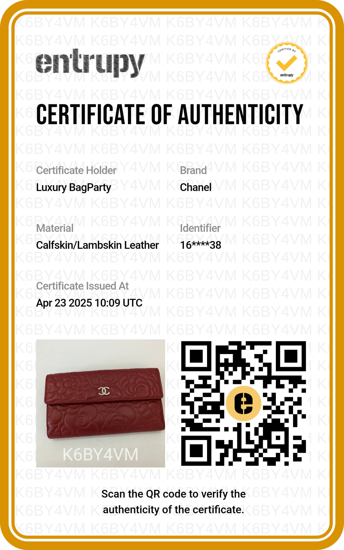Chanel Camellia Embossed Flap Wallet Red